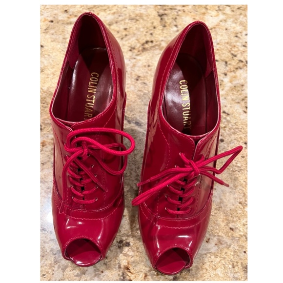 Colin Stuart Stiletto 4" heels-worn once in home-size 9 peep toe style plus! - Picture 11 of 11